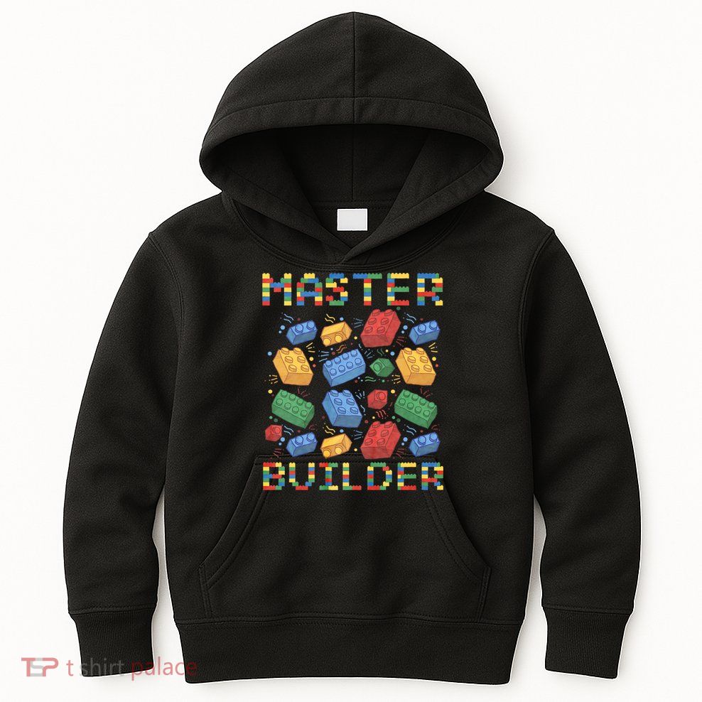 Master Builder Funny Building Blocks Gifts Kids Hoodie