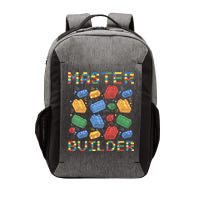 Master Builder Funny Building Blocks Gifts Vector Backpack