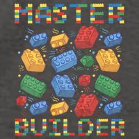 Master Builder Funny Building Blocks Gifts Vector Backpack