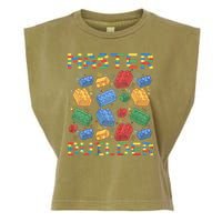 Master Builder Funny Building Blocks Gifts Garment-Dyed Women's Muscle Tee