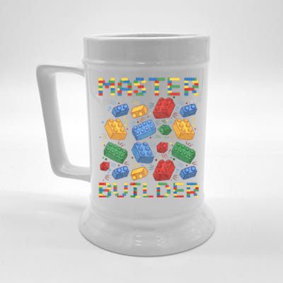 Master Builder Funny Building Blocks Gifts Beer Stein