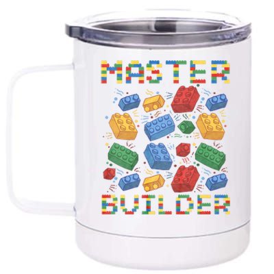 Master Builder Funny Building Blocks Gifts 12 oz Stainless Steel Tumbler Cup