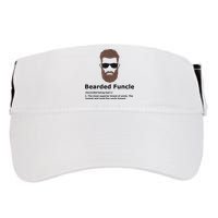 Mens Bearded Funcle Funny Uncle Definition Adult Drive Performance Visor