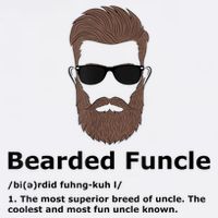 Mens Bearded Funcle Funny Uncle Definition Adult Drive Performance Visor