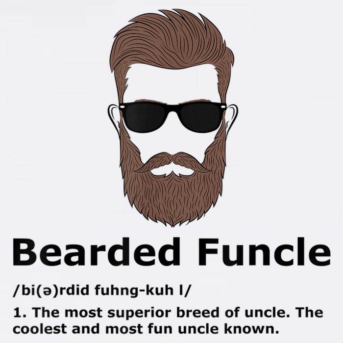 Mens Bearded Funcle Funny Uncle Definition Adult Drive Performance Visor