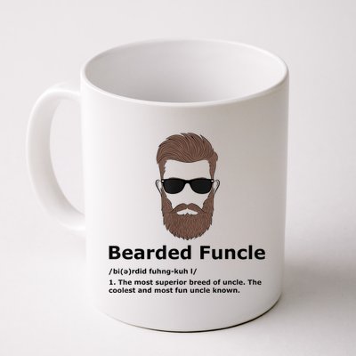 Mens Bearded Funcle Funny Uncle Definition Mug