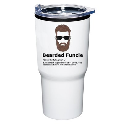Mens Bearded Funcle Funny Uncle Definition Tumbler