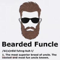 Mens Bearded Funcle Funny Uncle Definition Kids T-Shirt