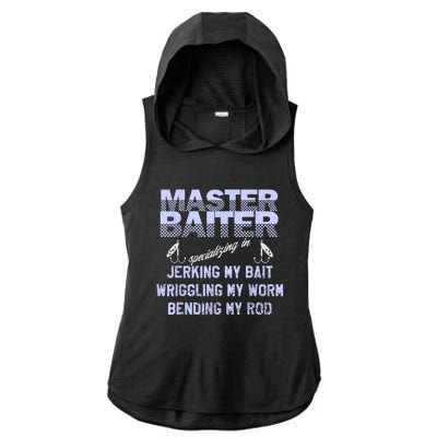 Master Baiter Funny Fishermans Skills List Gift Ladies PosiCharge Tri-Blend Wicking Draft Hoodie Tank