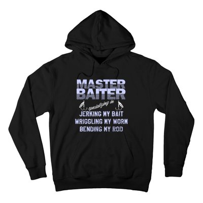 Master Baiter Funny Fishermans Skills List Gift Hoodie