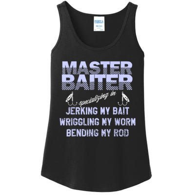 Master Baiter Funny Fishermans Skills List Gift Ladies Essential Tank