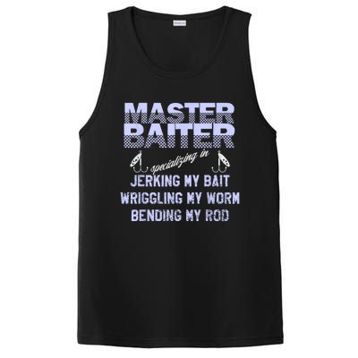 Master Baiter Funny Fishermans Skills List Gift PosiCharge Competitor Tank