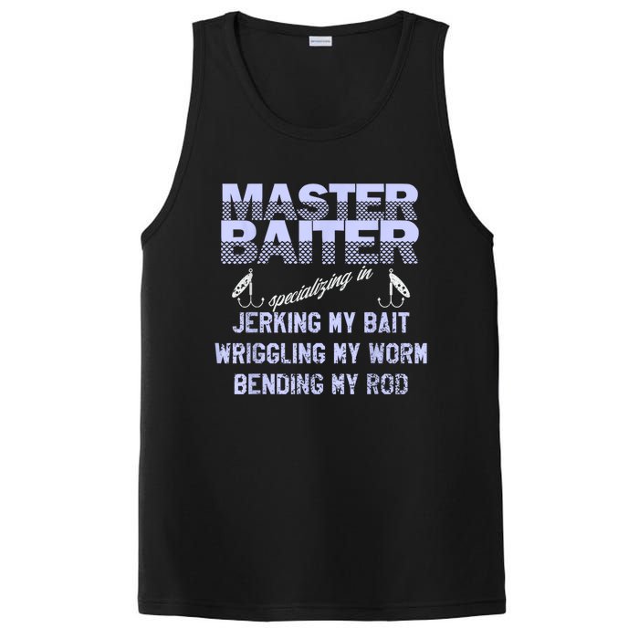 Master Baiter Funny Fishermans Skills List Gift PosiCharge Competitor Tank