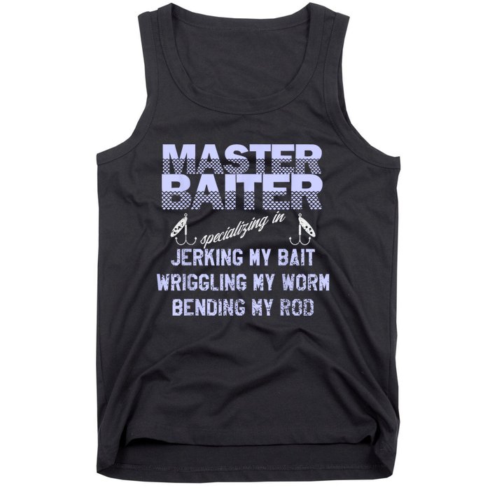 Master Baiter Funny Fishermans Skills List Gift Tank Top