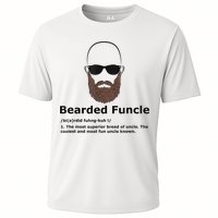 Mens Bearded Funcle Funny Bald Uncle Definition Performance Shirt