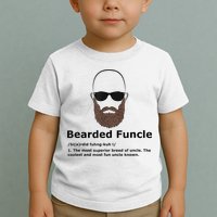 Mens Bearded Funcle Funny Bald Uncle Definition Toddler T-Shirt