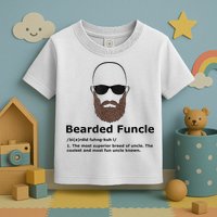 Mens Bearded Funcle Funny Bald Uncle Definition Toddler T-Shirt