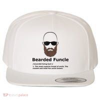 Mens Bearded Funcle Funny Bald Uncle Definition Wool Snapback Cap