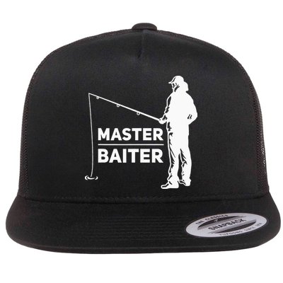 Master Baiter for Fisherman or Fishing Lover Flatbill Hat