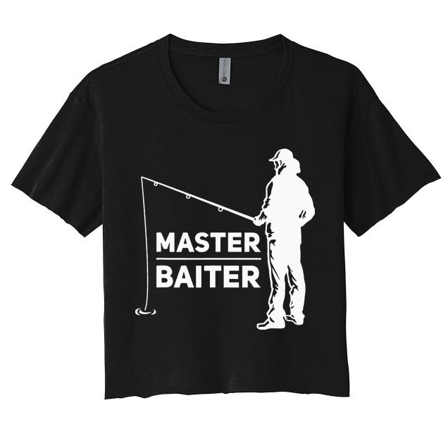 Master Baiter for Fisherman or Fishing Lover Crop Top