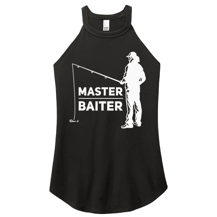 Master Baiter for Fisherman or Fishing Lover Women's Perfect Tri Rocker Tank