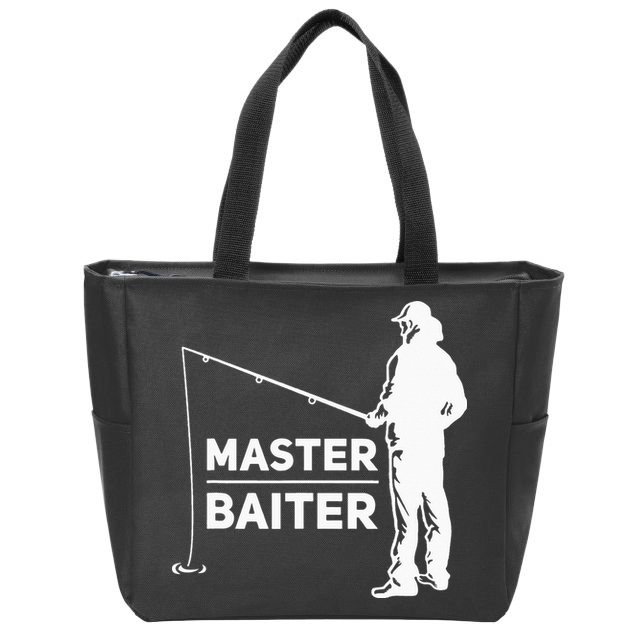 Master Baiter for Fisherman or Fishing Lover Zip Tote Bag