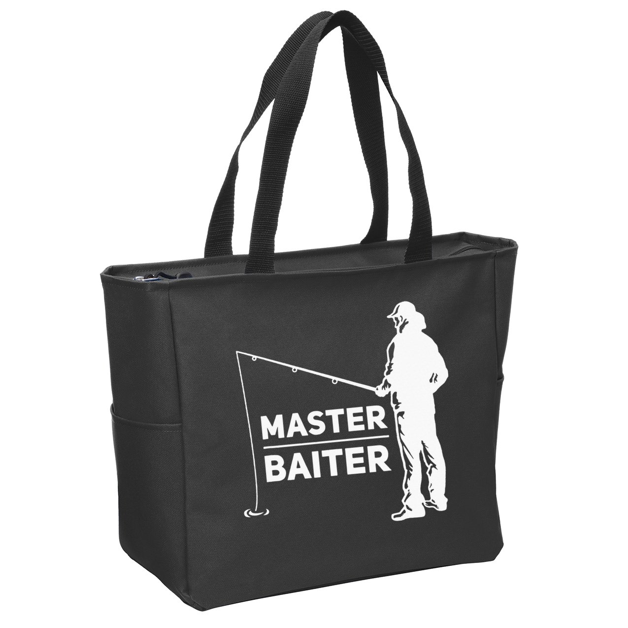 Master Baiter for Fisherman or Fishing Lover Zip Tote Bag