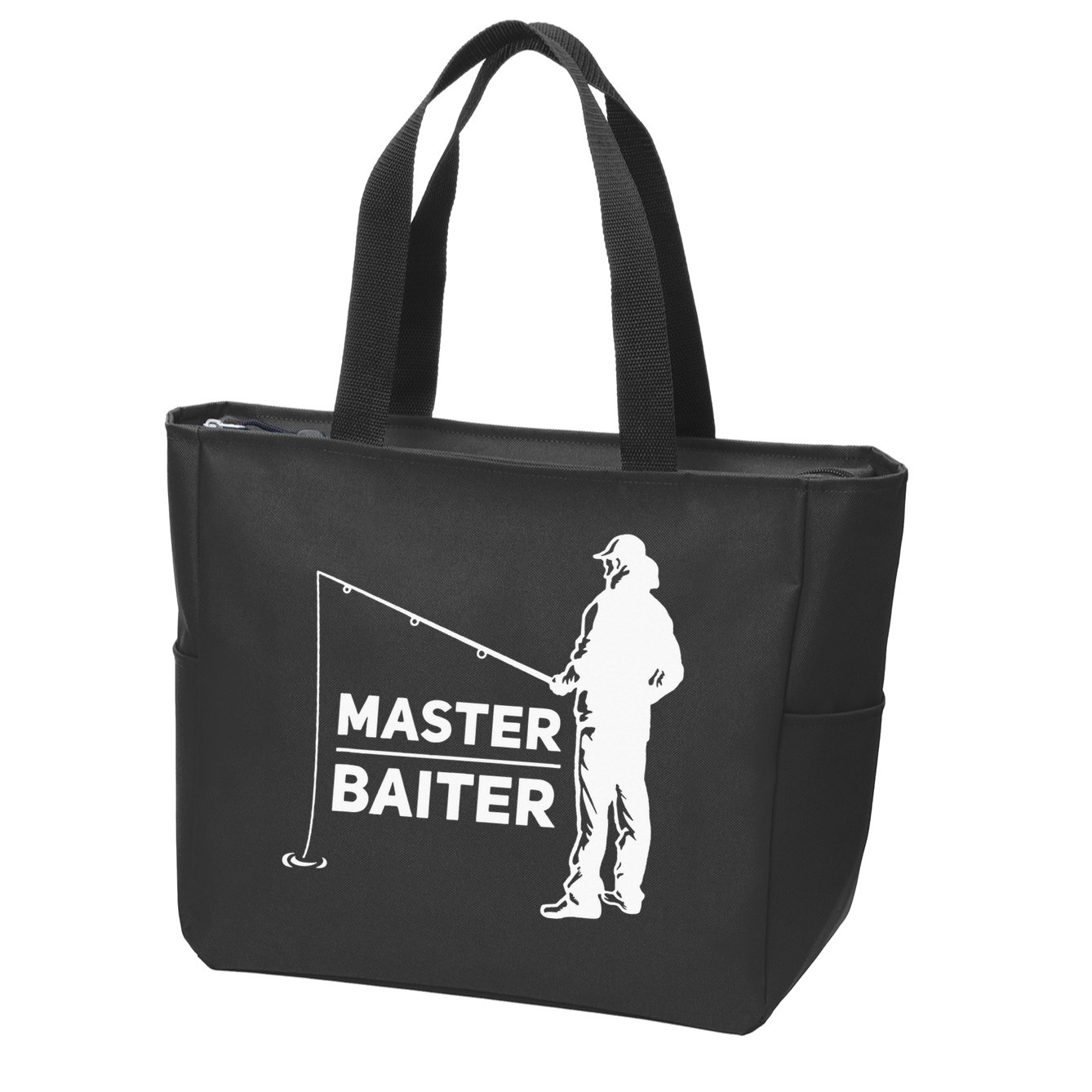 Master Baiter for Fisherman or Fishing Lover Zip Tote Bag