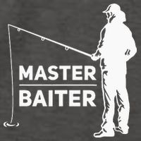 Master Baiter for Fisherman or Fishing Lover Vector Backpack