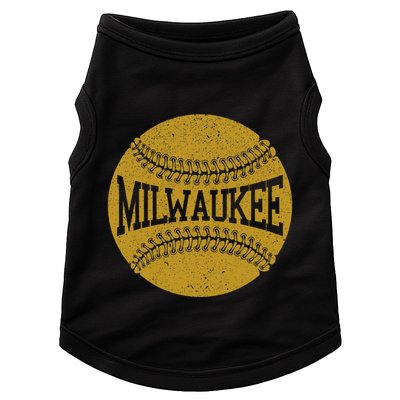 Milwaukee Baseball Fan Doggie Tank