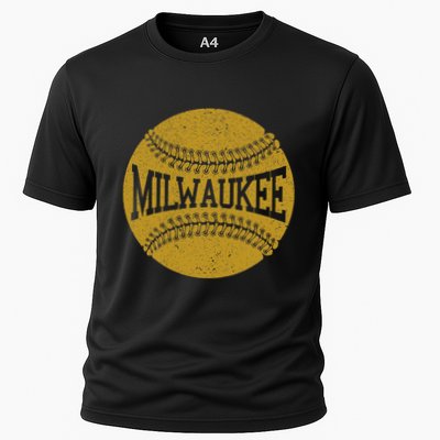 Milwaukee Baseball Fan Cooling Performance Crew T-Shirt