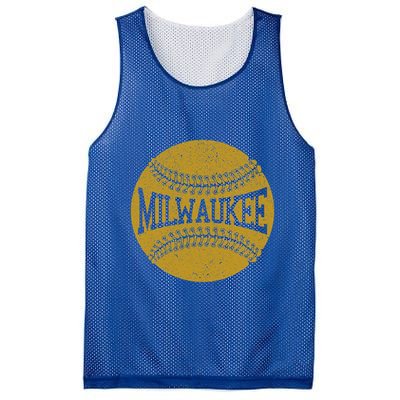 Milwaukee Baseball Fan Mesh Reversible Basketball Jersey Tank