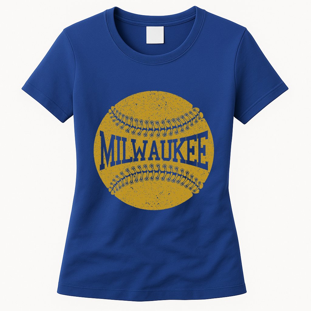 Milwaukee Baseball Fan Womens T-Shirt