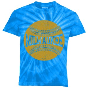 Milwaukee Baseball Fan Kids Tie-Dye T-Shirt