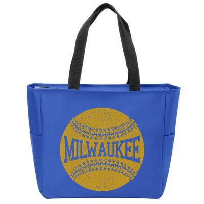 Milwaukee Baseball Fan Zip Tote Bag