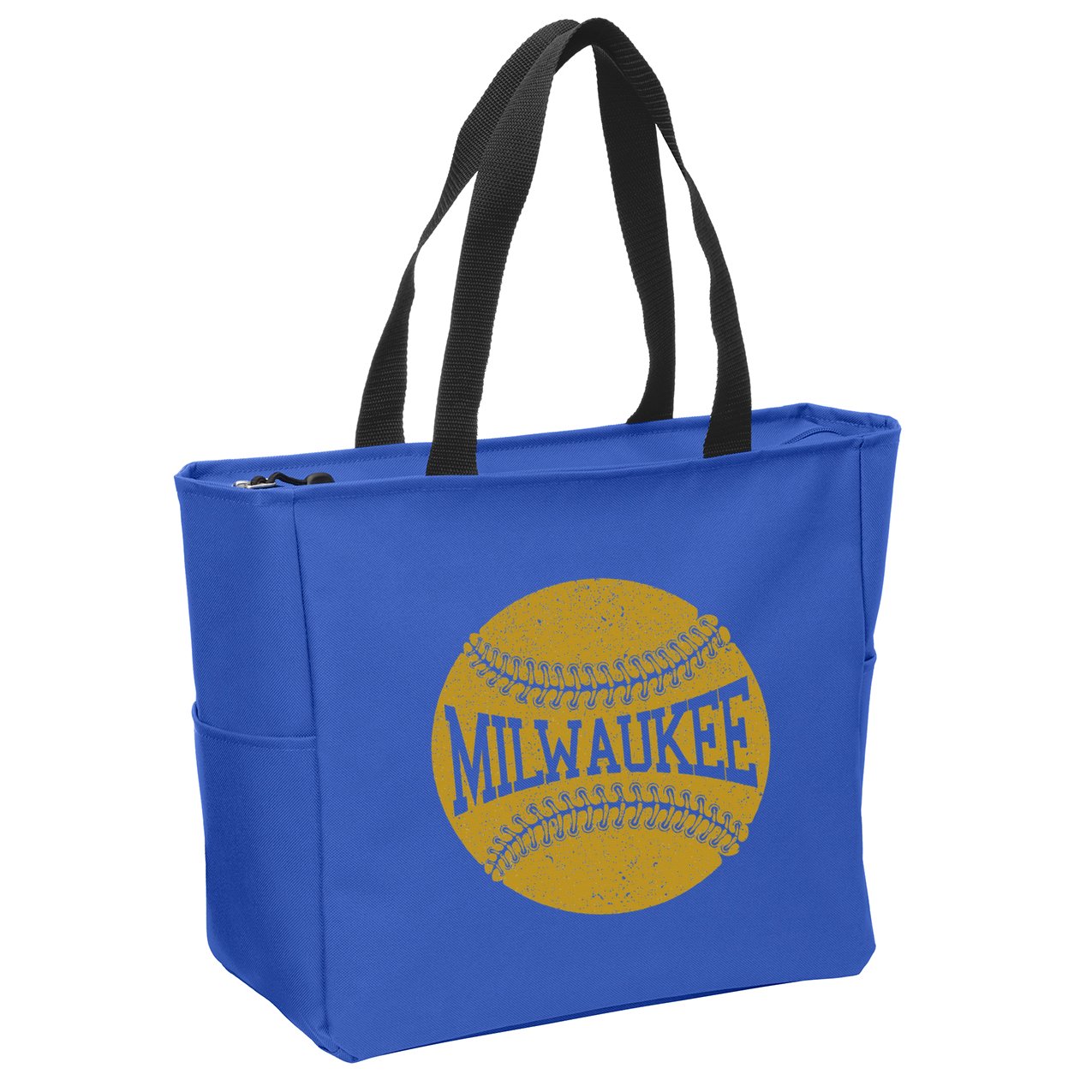 Milwaukee Baseball Fan Zip Tote Bag