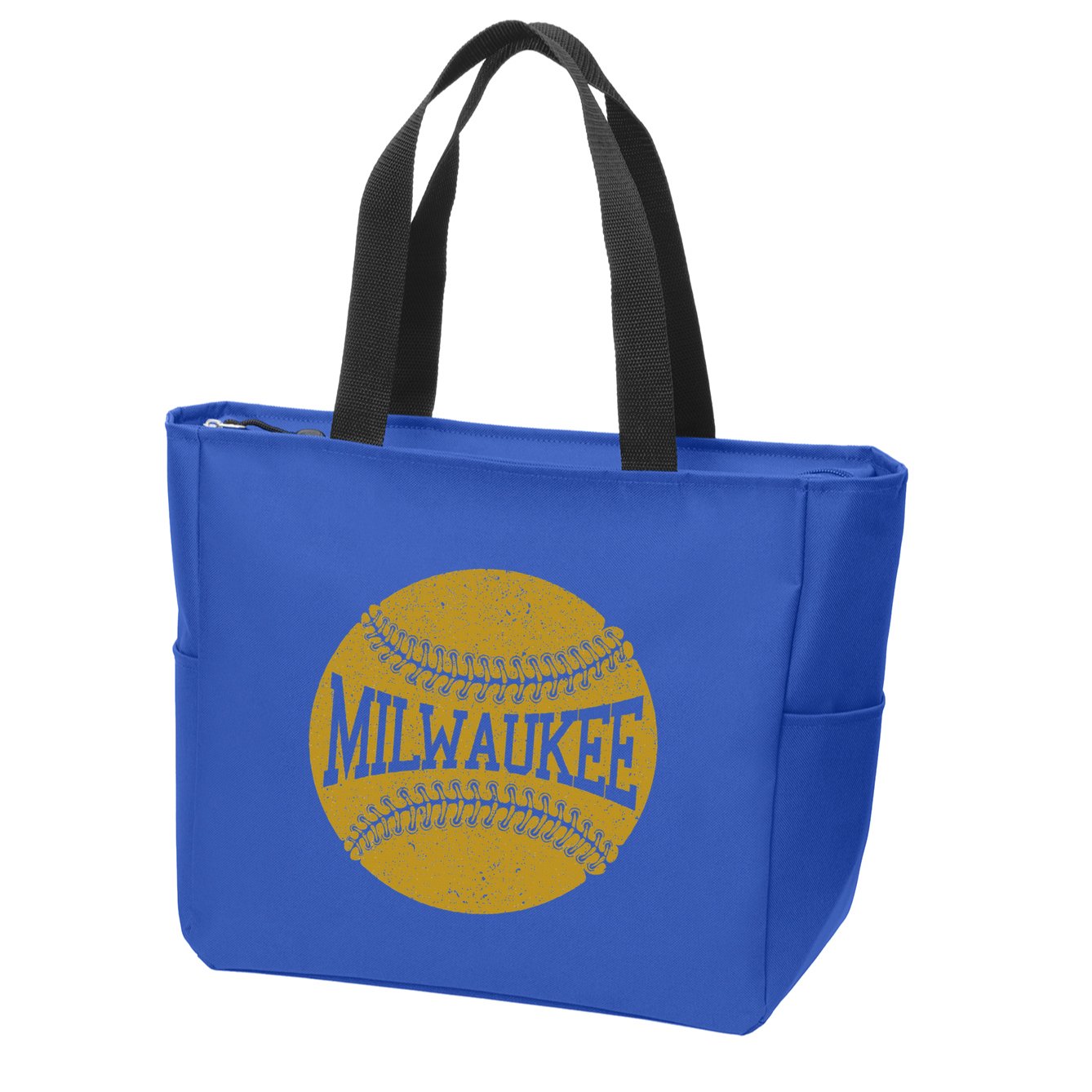 Milwaukee Baseball Fan Zip Tote Bag