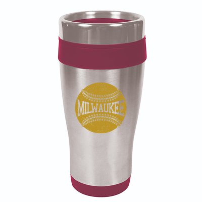 Milwaukee Baseball Fan 16oz Travel Tumbler
