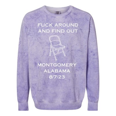 Montgomery Brawl Fk Around And Find Out Colorblast Crewneck Sweatshirt