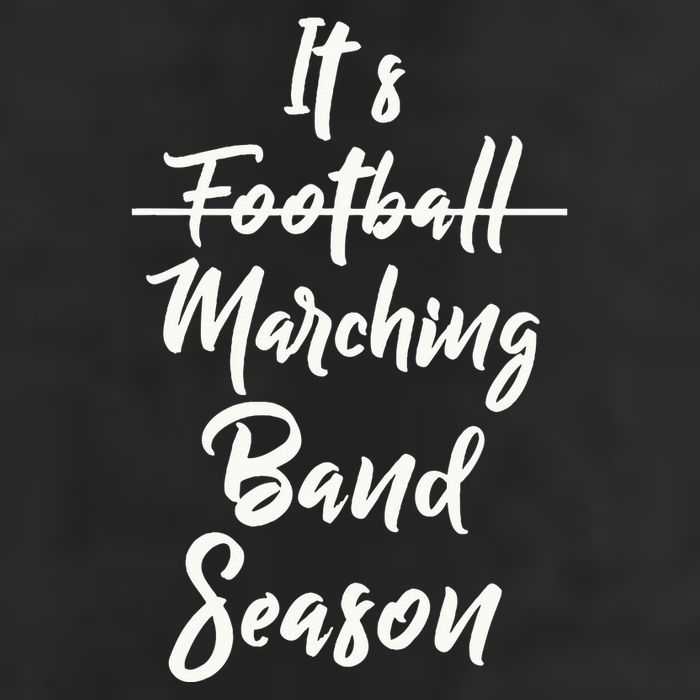 Marching Band Funny Band Not Football Season 7 Panel Mesh Trucker Snapback Hat