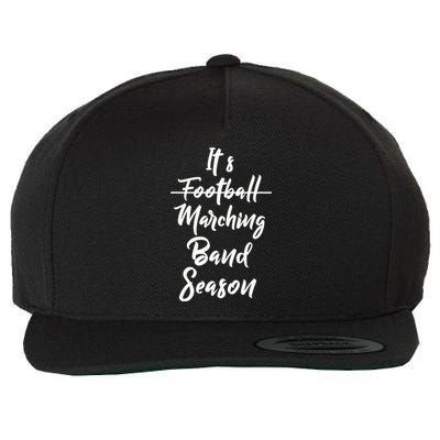 Marching Band Funny Band Not Football Season Wool Snapback Cap