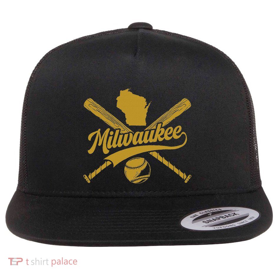 Milwaukee Baseball Fan Flat Bill Trucker Hat