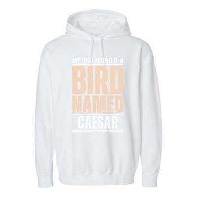 My Best Friend Is A Bird Named Caesar Cool Gift Garment-Dyed Fleece Hoodie