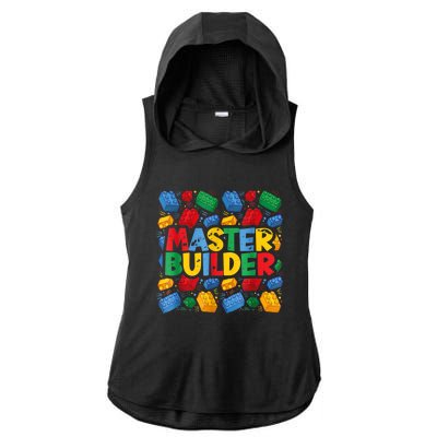 Master Builder Funny Building Block Tees For Boy Men Ladies PosiCharge Tri-Blend Wicking Draft Hoodie Tank