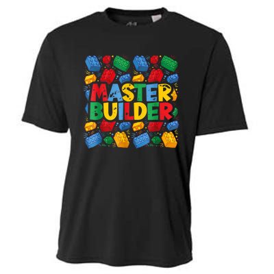 Master Builder Funny Building Block Tees For Boy Men Cooling Performance Crew T-Shirt