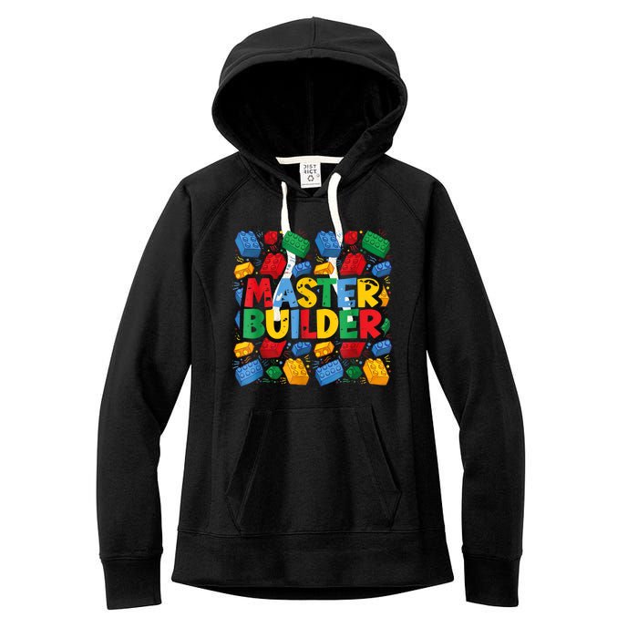 Master Builder Funny Building Block Tees For Boy Men Women's Fleece Hoodie