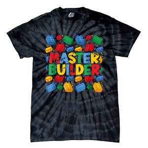 Master Builder Funny Building Block Tees For Boy Men Tie-Dye T-Shirt