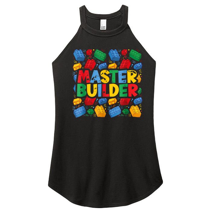 Master Builder Funny Building Block Tees For Boy Men Women’s Perfect Tri Rocker Tank