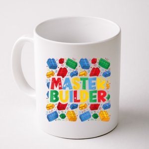 Master Builder Funny Building Block Tees For Boy Men Coffee Mug