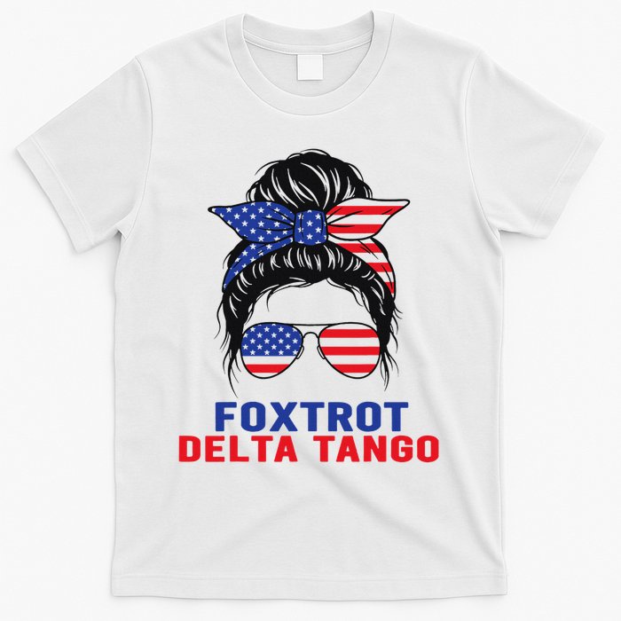 Messy Bun Foxtrots Deltas Tangos Bear Foxtrots Deltas Tango T-Shirt